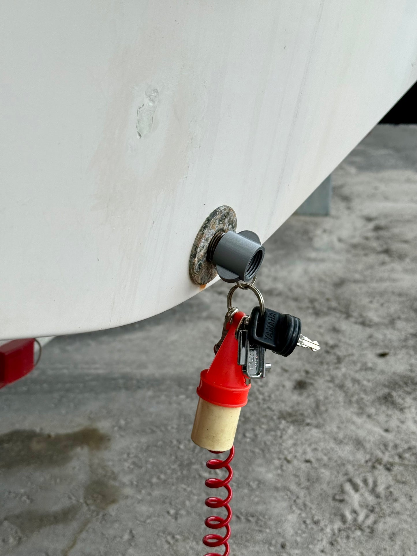 Boat Drain Plug Keychain 1/2 NPT