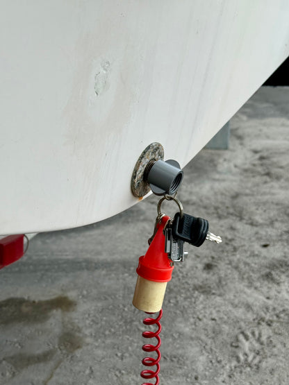 Boat Drain Plug Keychain 1/2 NPT